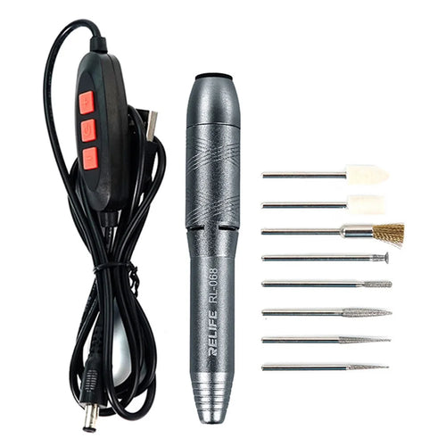 RELIFE RL-068 Multi-Speed Mini Electric Drill Engraving Pen Grinding Drilling Cutting Polishing Pen - 1