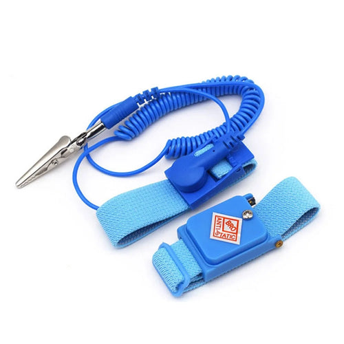 SUNSHINE 1.6m Wired Adjustable Anti-Static Bracelet Stretchable Wrist Band with Ground Wire for Electronics Repair - 1
