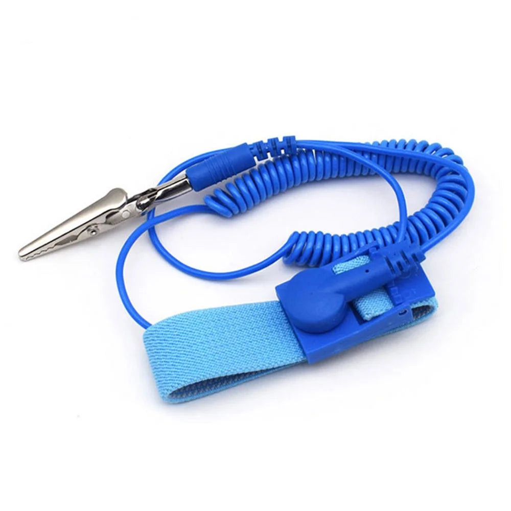 SUNSHINE 1.6m Wired Adjustable Anti-Static Bracelet Stretchable Wrist Band with Ground Wire for Electronics Repair - 2
