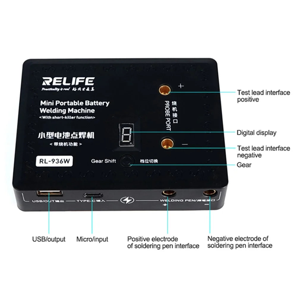 RELIFE RL-936W V3.0 Mini Portable Battery Welding Machine Portable Spot Welding with 8 Gears Adjustable - 6