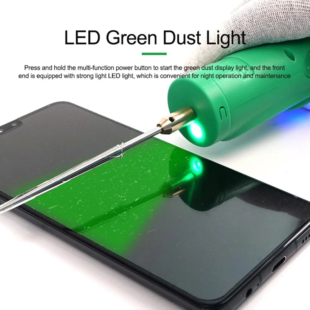 RELIFE RL-056C Electric Glue Remover for Mobile Phone Touch Screen Smart Repair Handle Tool Anti-Skid Glue Removal Machine with 6 Gear Adjustable/LED Light - 4