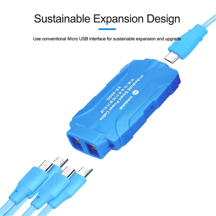 SUNSHINE SS-905D V 7.0 Mobile Phone Repair Cable Dedicated Power Cord for iPhone/Android Series Portable Power Cable Identifier - 3