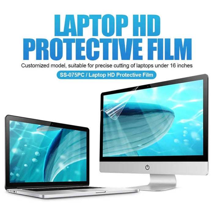 SUNSHINE SS-075PC 10Pcs/Pack HD ANti-Scratch Fingerprint-Free Screen Protector Film for Laptops/Computers under 16 Inches - 4