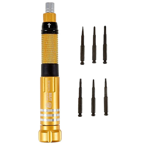 BEST BST-8927 6 in 1 Screwdriver Set Handheld Anti-slip Screwdriver Repair Tool Kit with Bits - 1