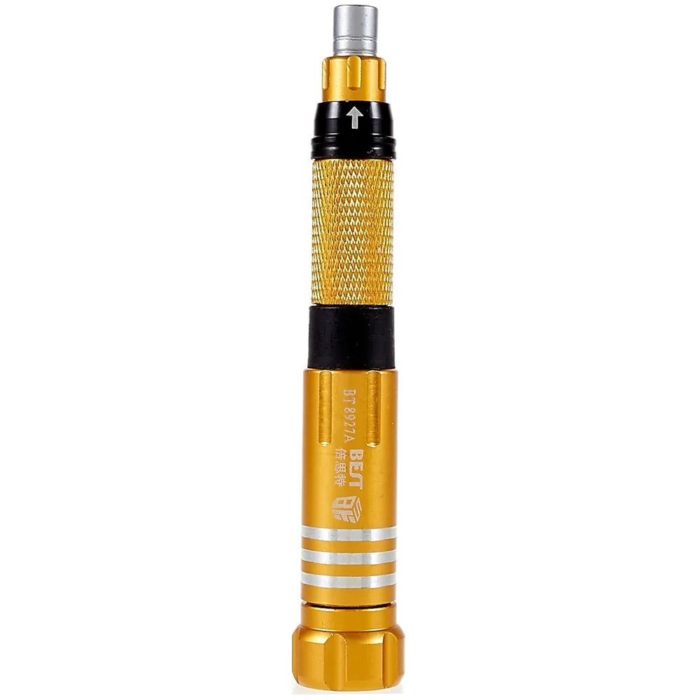 BEST BST-8927 6 in 1 Screwdriver Set Handheld Anti-slip Screwdriver Repair Tool Kit with Bits - 2