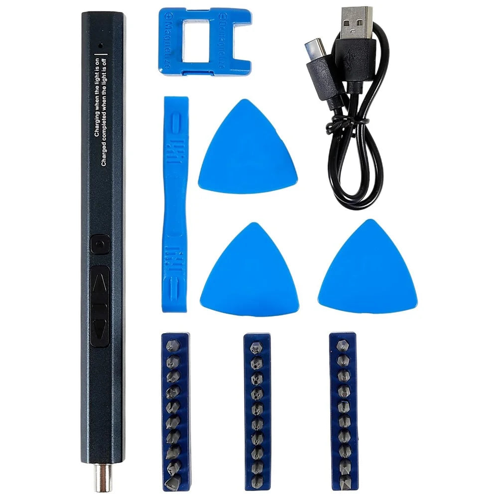 33 in 1 Precision Electric Screwdriver Set for iPhone iPad Cellphone Repair Tool Kit Opening Picks Tools Fix Phone Screen Battery - 1