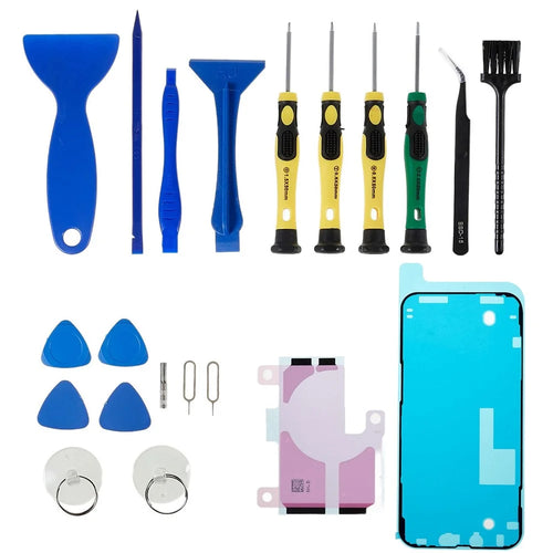 JF-8182 21 in 1 Precision Screwdriver Set for iPhone 13 Pro Max 6.7 inch Replacement Parts Battery Adhesive Tape Sticker + Middle Plate Frame Waterproof Adhesive Sticker Portable Mobile Phone Repair Tool Kit - 1