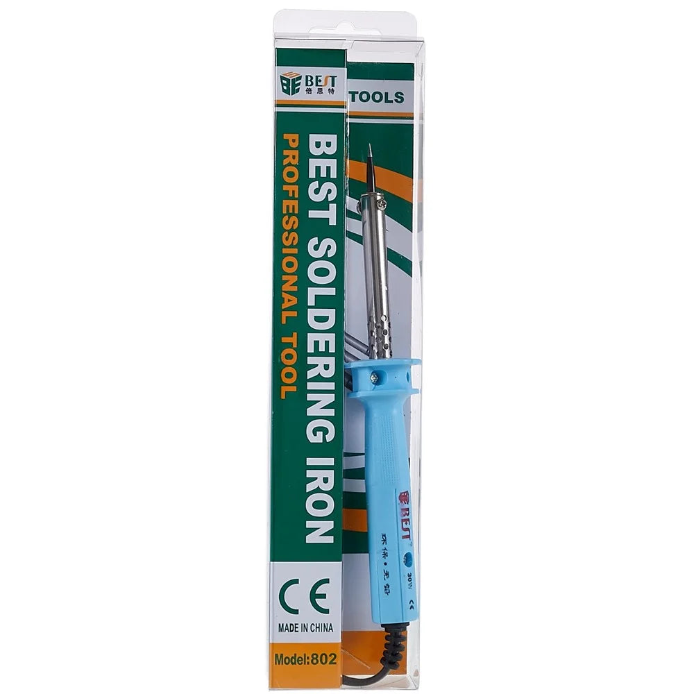 BEST BST-802 30W 110V/220V Lead-Free Electric Soldering Iron Kit Welding Solder Pen - EU Plug - 6