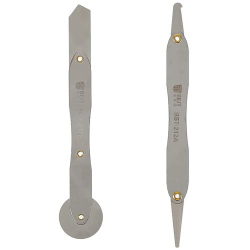 BEST BST-212A/B High Temperature Resistant Opening Tool Metal Double-Sided Pry Tool Repair Parts for iPhone Android - 1