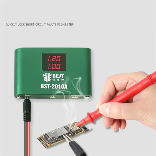 BEST BST-2010A Mobile Phone Circuit Board Tester Multi-Function Motherboard Detector for PC Game Console Short Circuit Finder with Digital Display Support 4-Speed Adjustable Voltage - 2
