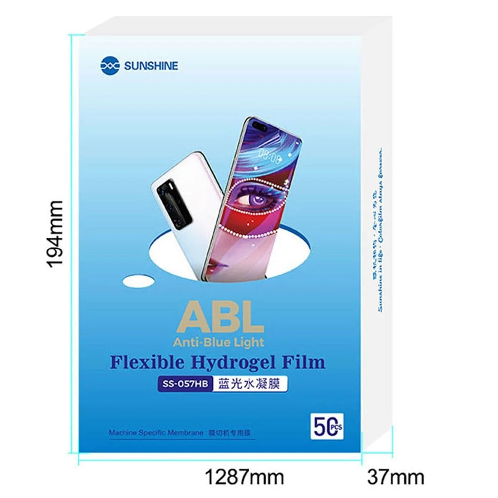 SUNSHINE SS-057HB 50Pcs/Pack Flexible Anti-Blue-Ray TPH Protective Film for SS-890 Cutting Machine - 6