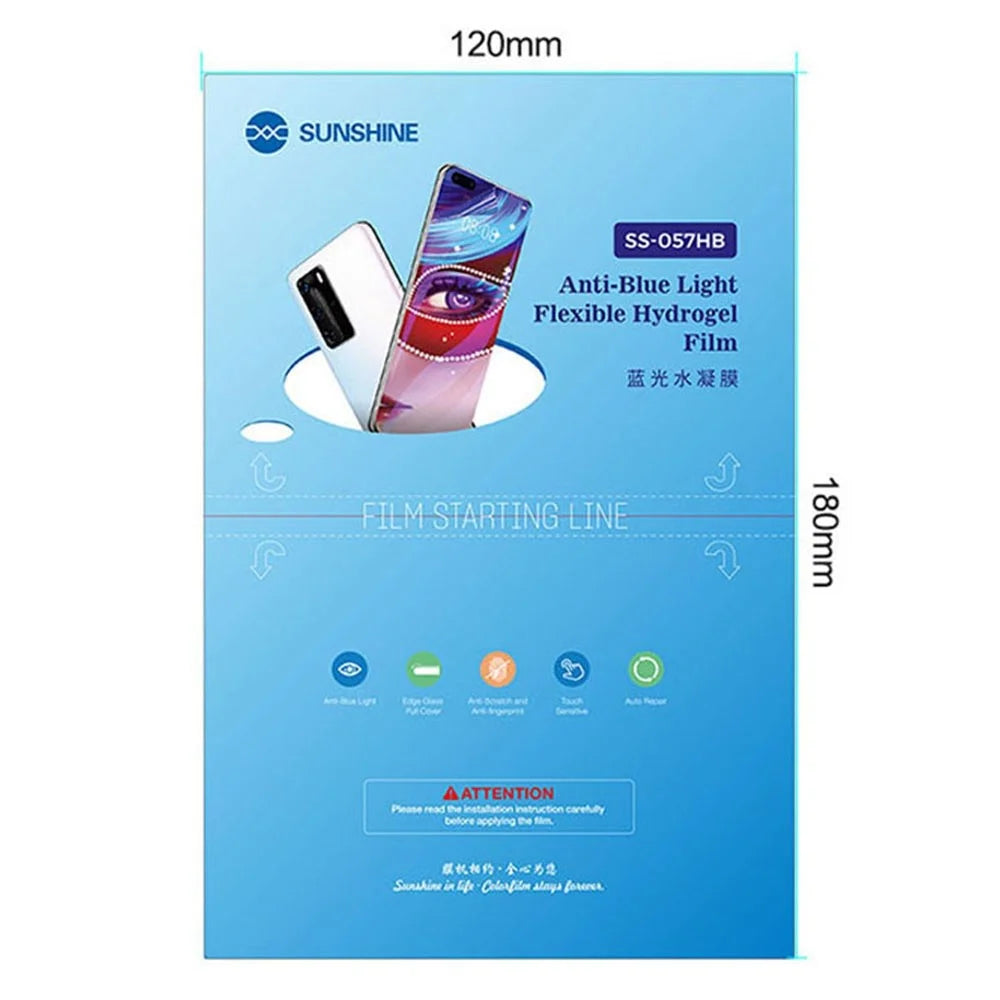 SUNSHINE SS-057HB 50Pcs/Pack Flexible Anti-Blue-Ray TPH Protective Film for SS-890 Cutting Machine - 7