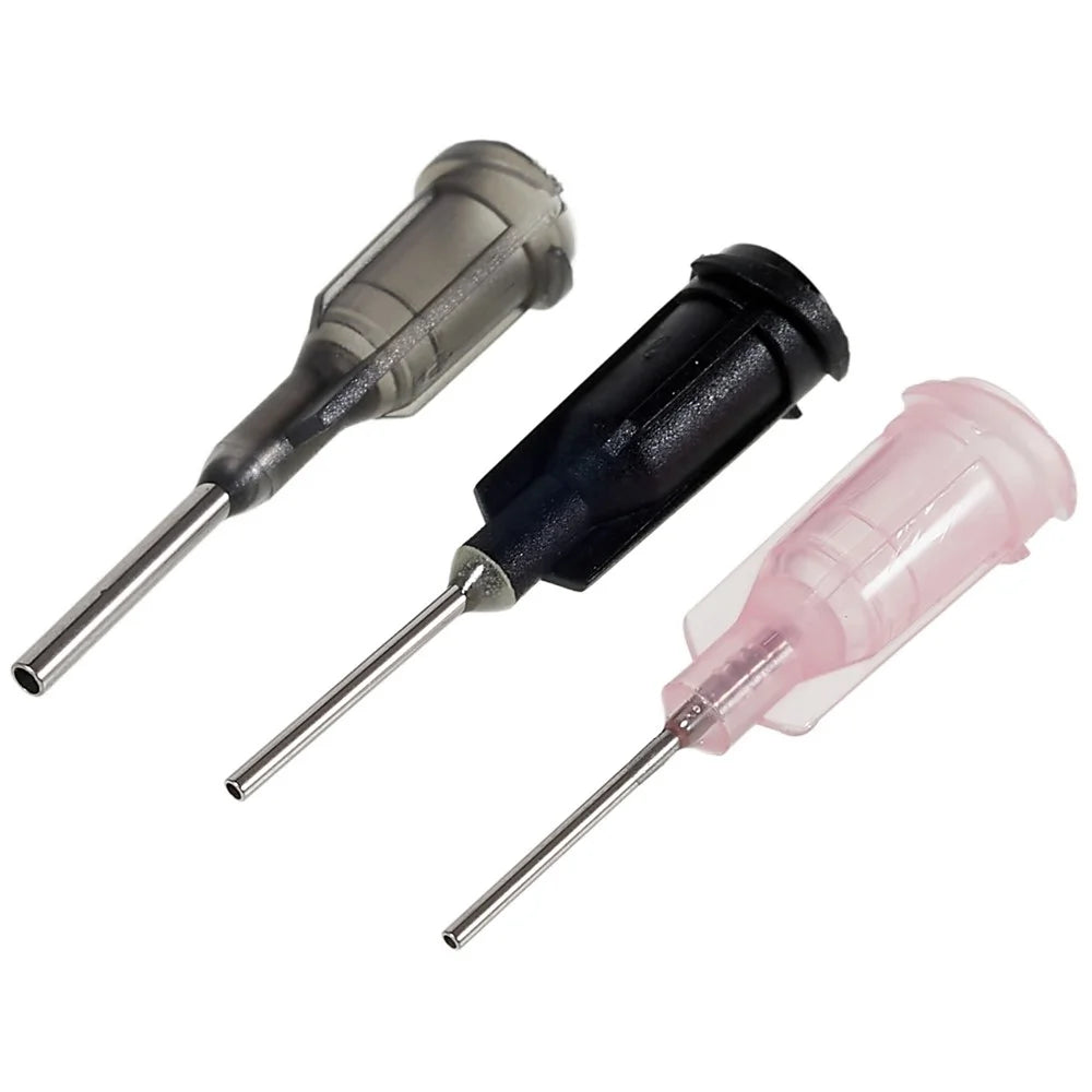BEST BST-013 Aluminum Alloy Syringe Booster Kit with 3 Dispensing Needles for Electronic Devices Repair Tool Glue Applicator Oil Dispensing - 4