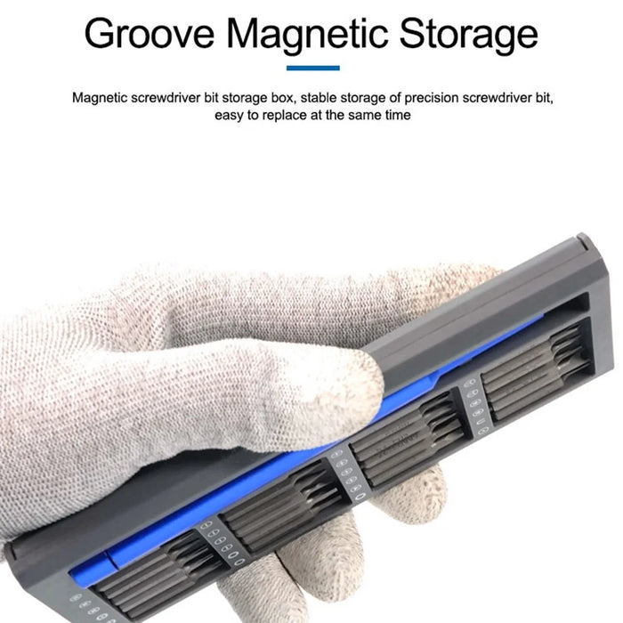 SUNSHINE SS-5118 25-in-1 High Performance Screwdriver Set with Groove Magnetic Storage Organizer Mobile Phone Screen Replace Repair Tools - 3