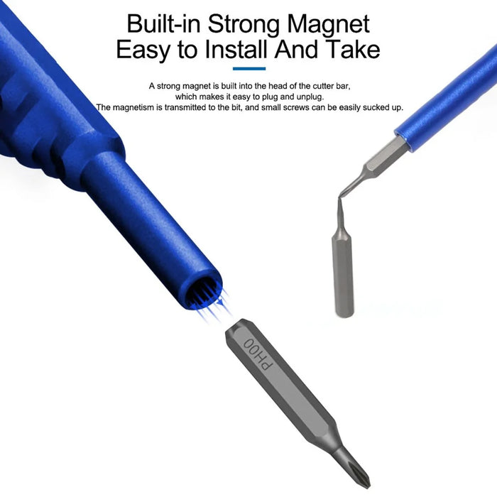 SUNSHINE SS-5118 25-in-1 High Performance Screwdriver Set with Groove Magnetic Storage Organizer Mobile Phone Screen Replace Repair Tools - 4