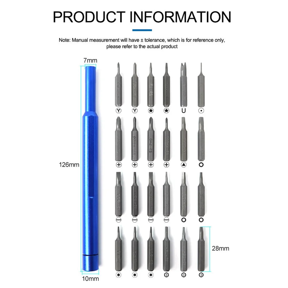 SUNSHINE SS-5118 25-in-1 High Performance Screwdriver Set with Groove Magnetic Storage Organizer Mobile Phone Screen Replace Repair Tools - 6
