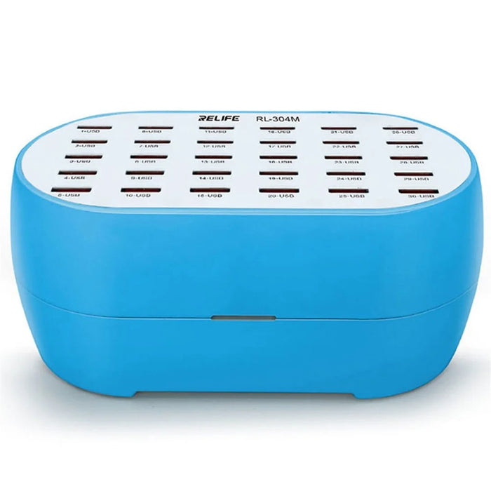 RELIFE RL-304M 160W 30 Ports USB Charging Dock Phone Tablet Fan Humidifier Charger Power Station - US Plug - 1