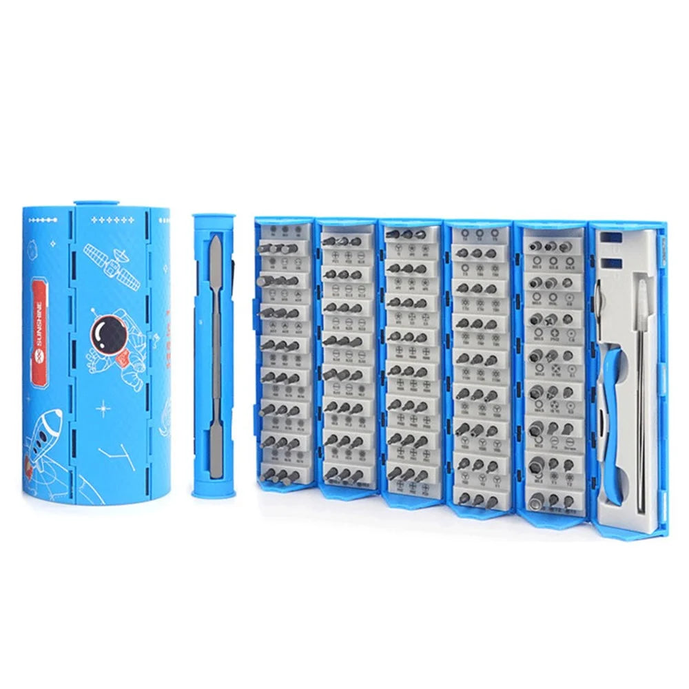 SUNSHINE SS-5120 128-in-1 Precision Screwdriver Set 120Pcs Alloy Steel Bits for Mobile Phone Home Use Repair Tools - 1