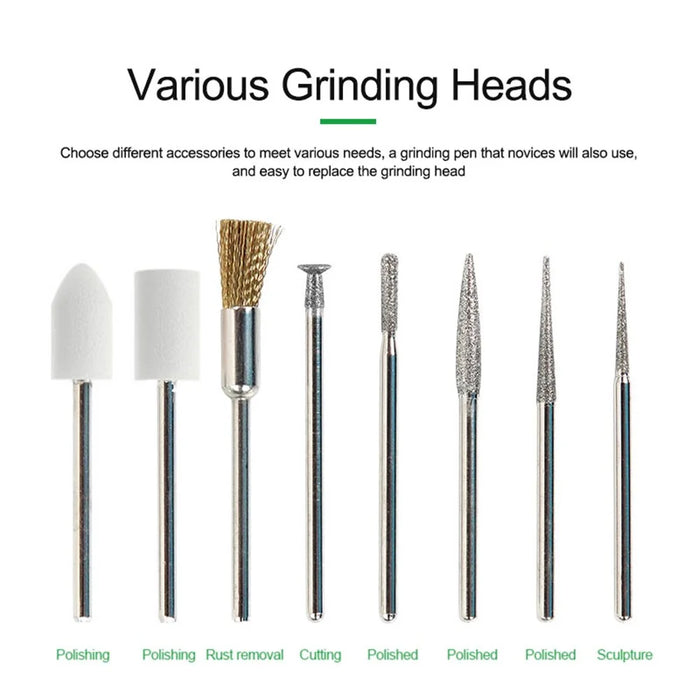 RELIFE RL-068B Smart Mini Electric Polishing Pen Cutting Grinding Engraving Kit for Motherboard Repair Tools - 6