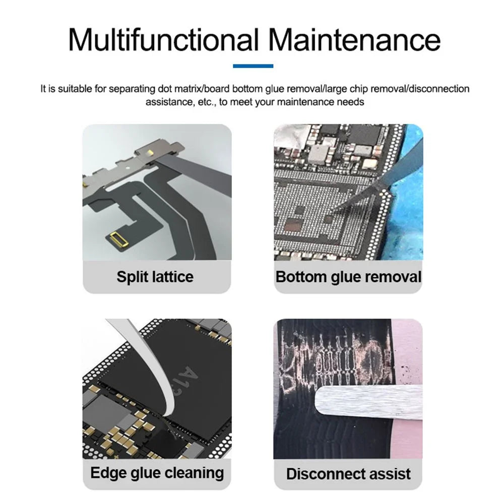 SUNSHINE SS-101F Chip Repair Advanced Blade Set Non-slip Handle Glue Removal Tool for Mobile Phones - 3