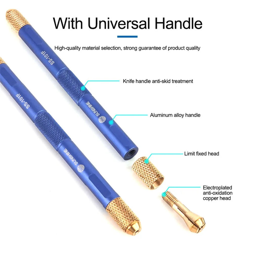 SUNSHINE SS-101F Chip Repair Advanced Blade Set Non-slip Handle Glue Removal Tool for Mobile Phones - 5