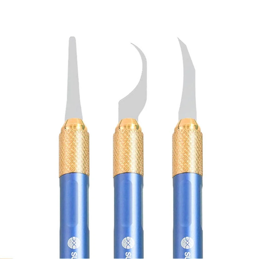 SUNSHINE SS-101F Chip Repair Advanced Blade Set Non-slip Handle Glue Removal Tool for Mobile Phones - 7