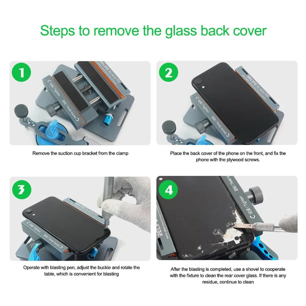RELIFE RL-601S Plus Multifunctional Dismantling Screen Fixture Mobile Phone LCD Screen Heating Free Screen Removal Back Cover Clamp - 4