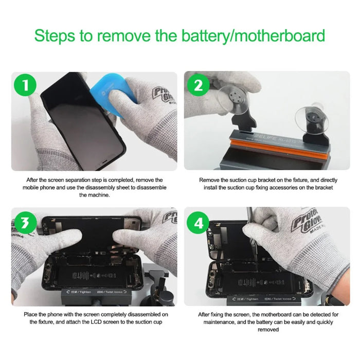 RELIFE RL-601S Plus Multifunctional Dismantling Screen Fixture Mobile Phone LCD Screen Heating Free Screen Removal Back Cover Clamp - 6