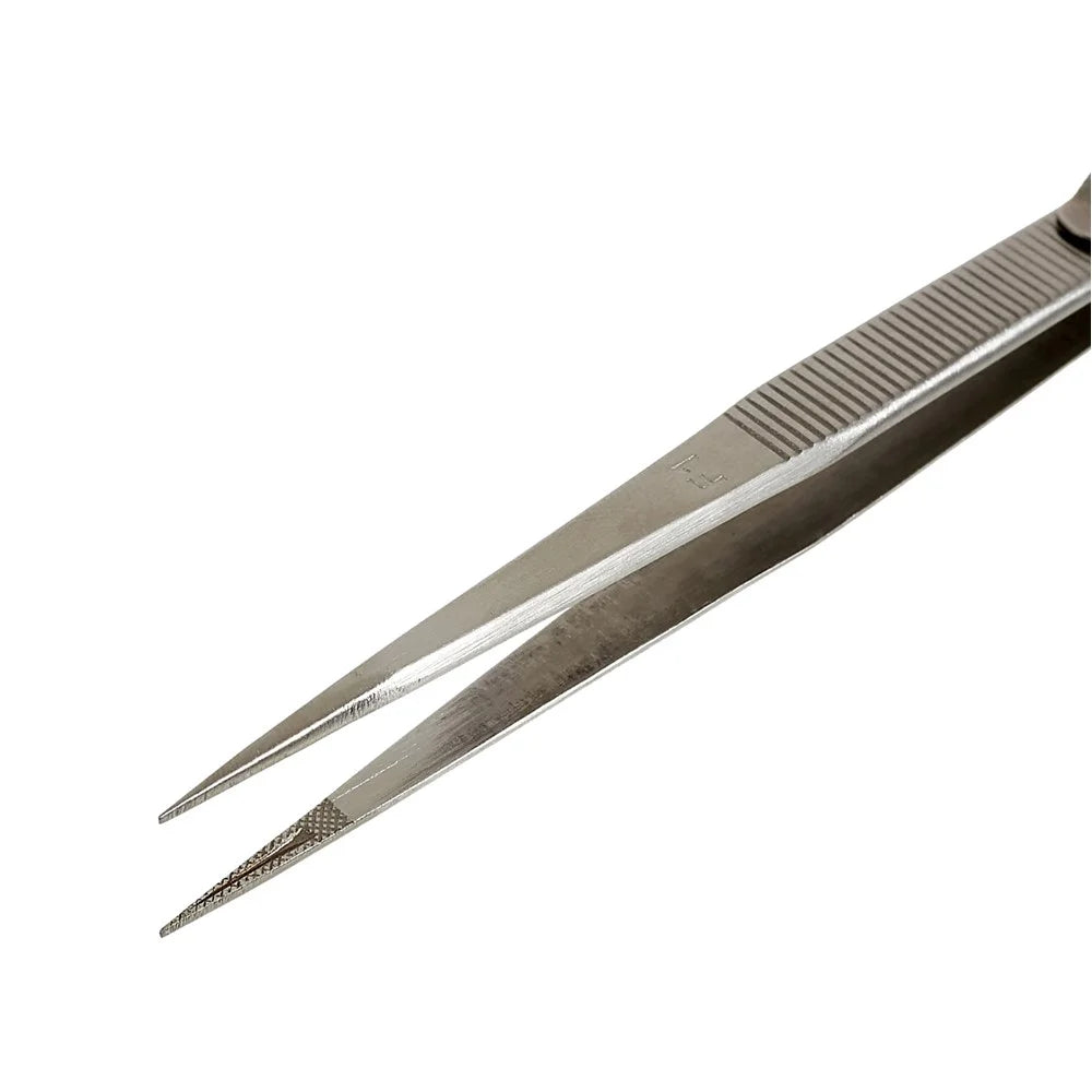 BEST BST-F1 202 Stainless Steel Tweezers Slide Buckle Design Diamond Gem Jewelry Making Craft Tool - 2
