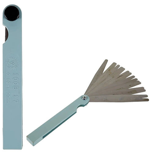 JING HUA 100B17 0.02mm-1mm 17 Blades Thickness Gap Metric Filler Feeler Gauge Measure Tool - 1