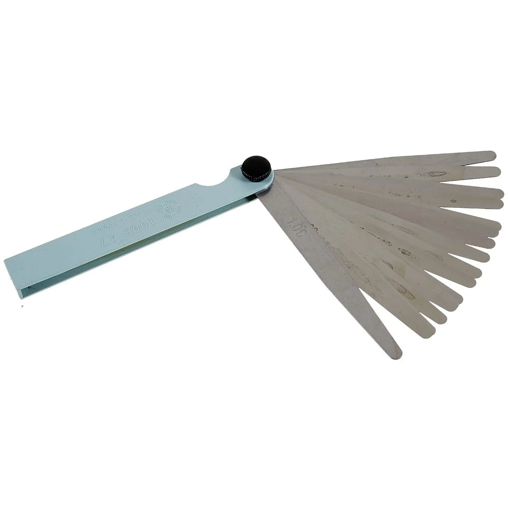 JING HUA 100B17 0.02mm-1mm 17 Blades Thickness Gap Metric Filler Feeler Gauge Measure Tool - 2