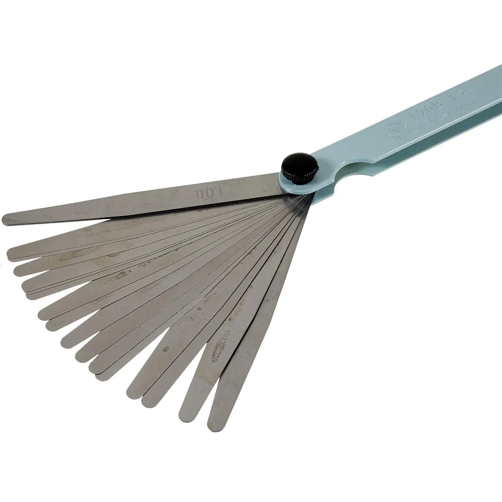 JING HUA 100B17 0.02mm-1mm 17 Blades Thickness Gap Metric Filler Feeler Gauge Measure Tool - 3