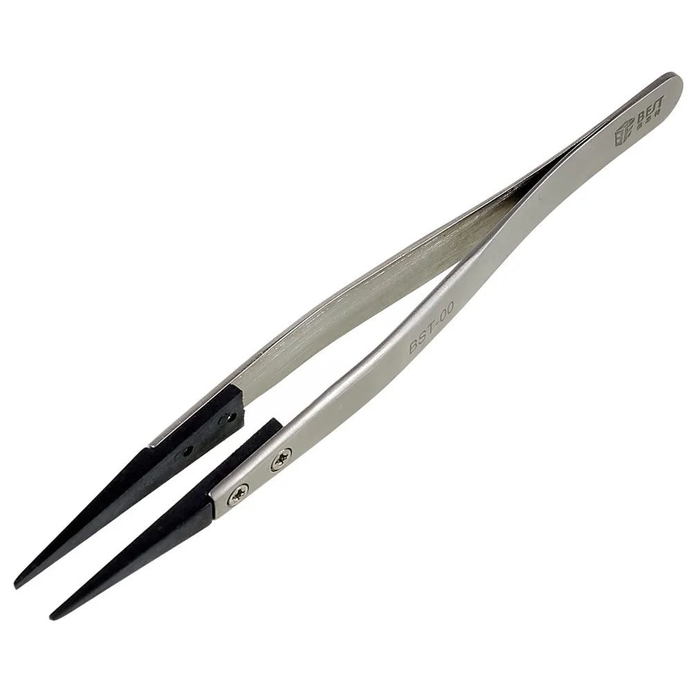 BEST BST-00 Anti-Static Tweezers PPS Plastic Head Tweezers Mobile Phone Tablet Precision Repairing Tool - 4