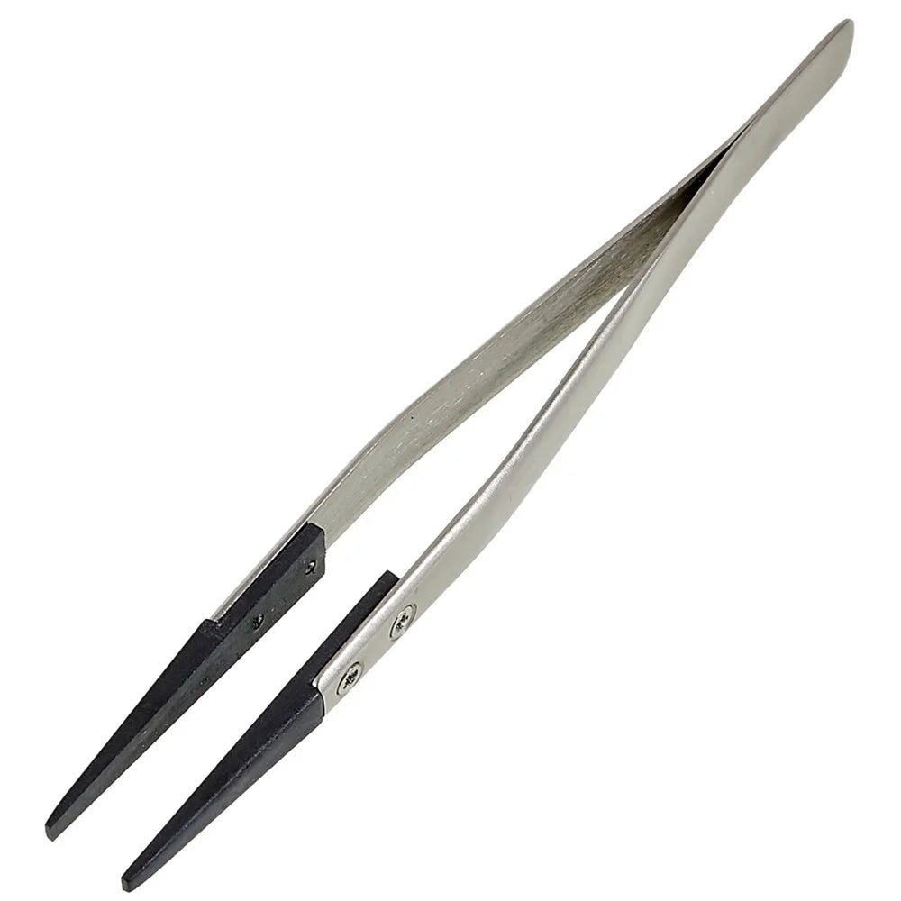 BEST BST-2A Anti-Static Tweezers PPS Coated Straight Tip Tweezers for Mobile Phone Tablets Maintenance - 4