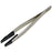 BEST BST-250 Anti-Static Tweezers PPS Coated Flat Tip Tweezers Support Replace Head for Mobile Phone Tablets Maintenance - 4
