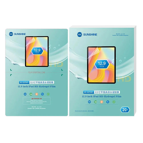SUNSHINE SS-057HP+ 20 Sheets / Box Hydrogel Film for SS-890 Cutting Machine, Clear TPH Front / Rear Protective Film for All Models under 12.9-inch - 1
