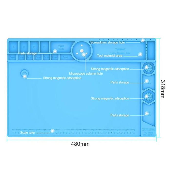 RELIFE RL-160B Magnetic Multifunctional Microscope Base Preservative Desktop Microscope Storage Area High-Temperature Resistance - 6