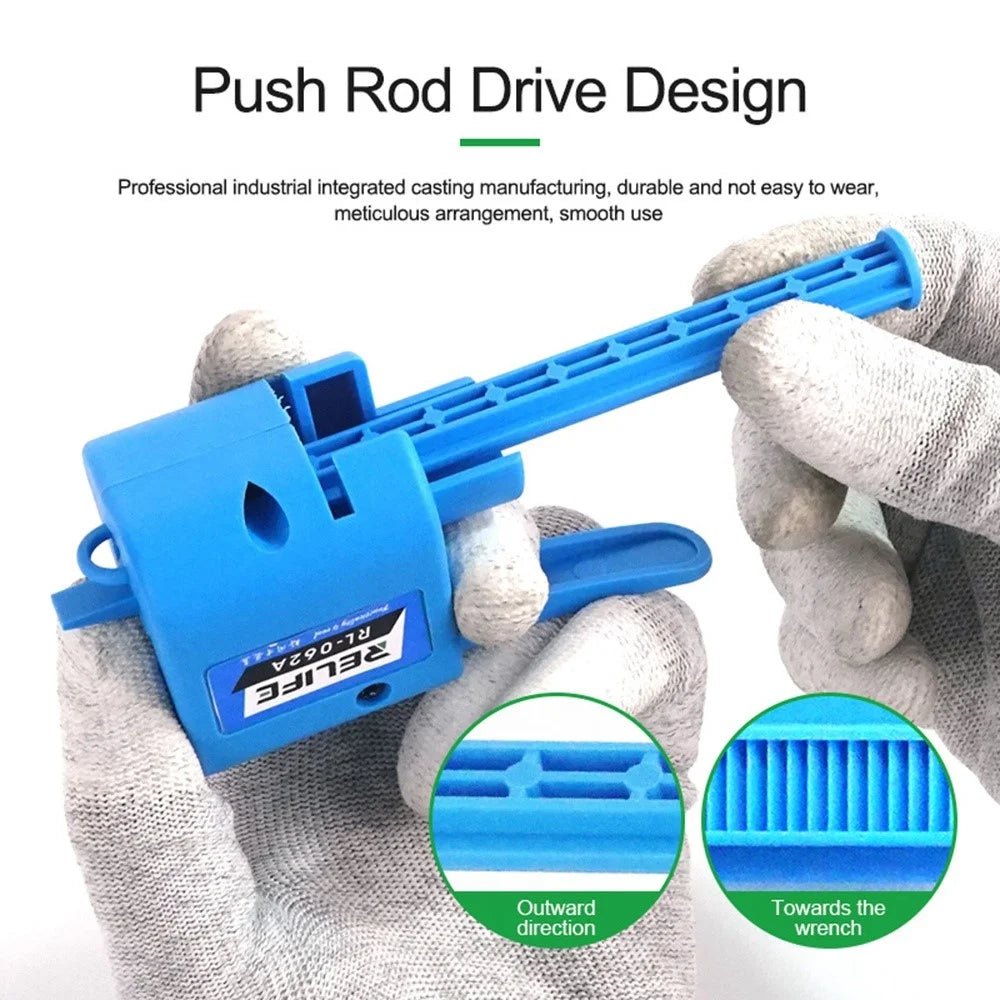 RELIFE RL-062A Manual Glue Gun with 2 Different Needle Booster Handheld Glue Guns for 10CC Syringe Oil, Solder Paste - 4