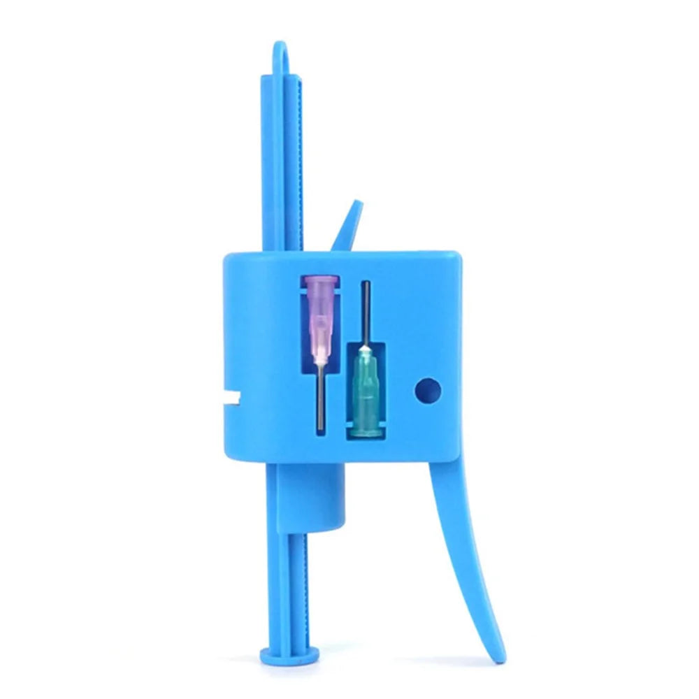 RELIFE RL-062A Manual Glue Gun with 2 Different Needle Booster Handheld Glue Guns for 10CC Syringe Oil, Solder Paste - 7