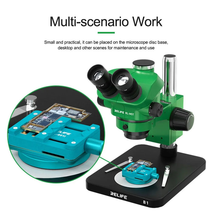 RELIFE RL-601I Mini Rotating Fixture Motherboard Chip BGA for Mobile Phone PCB Multi-function Clamp Chip Glue Removal - 3