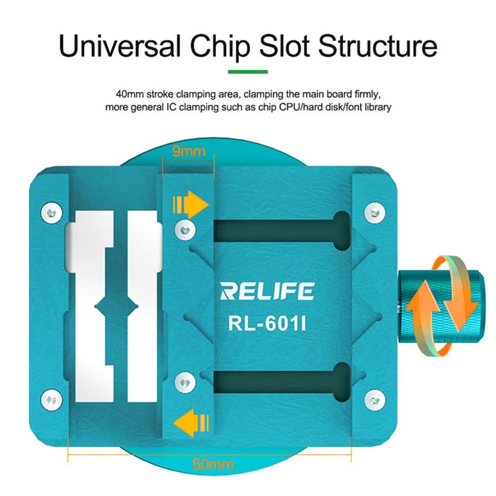 RELIFE RL-601I Mini Rotating Fixture Motherboard Chip BGA for Mobile Phone PCB Multi-function Clamp Chip Glue Removal - 6
