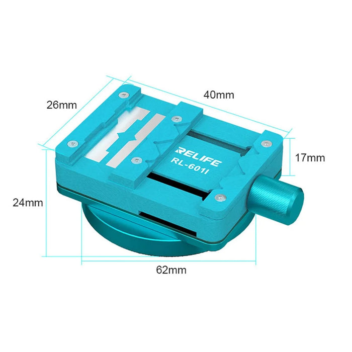 RELIFE RL-601I Mini Rotating Fixture Motherboard Chip BGA for Mobile Phone PCB Multi-function Clamp Chip Glue Removal - 7