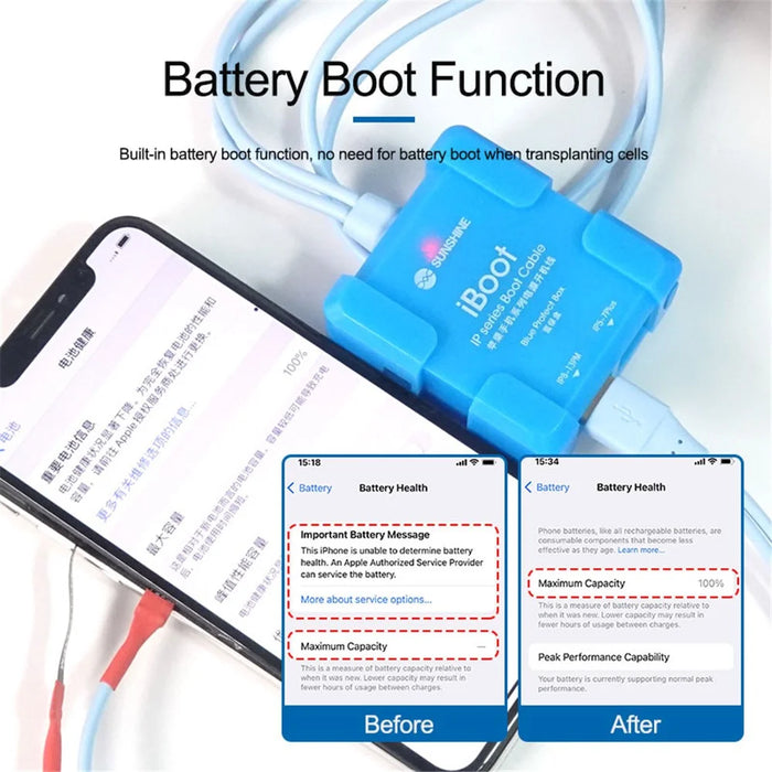 SUNSHINE iBoot IP Mobile Series Power Cable DC Power Supply Test Cable for iPhone 6G-13PM Series Motherboard Repair Boot Line - 3