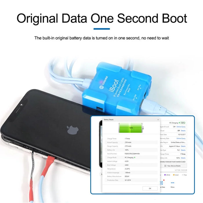 SUNSHINE iBoot IP Mobile Series Power Cable DC Power Supply Test Cable for iPhone 6G-13PM Series Motherboard Repair Boot Line - 4