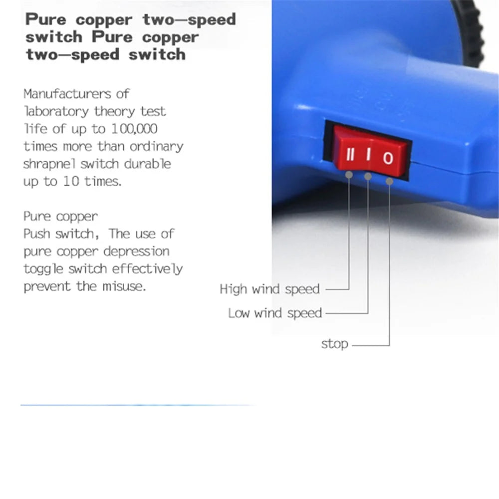 SUNSHINE RS-1600 Two Wind Speeds Adjustable Hot Air Welding Gun for Phone Components and Parts Soldering - 6