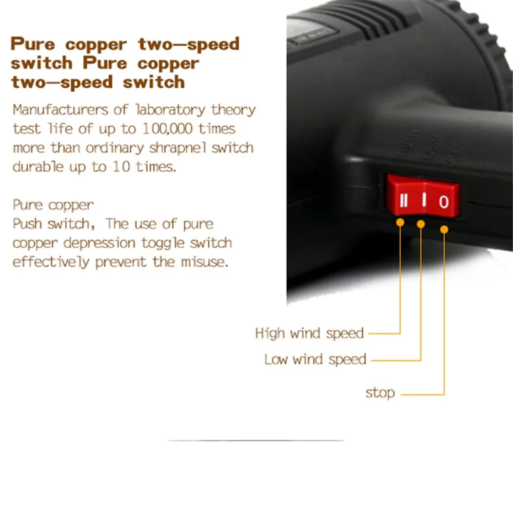 SUNSHINE RS-1800D LCD Display Two Wind Speeds Adjustable Hot Air Welding Gun for Phone Components and Parts Soldering - 6