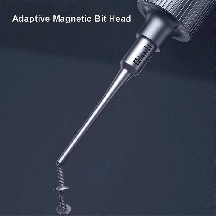 QIANLI 3D Screwdriver with Magnetic Bit Head Non-Slip Screwdriver Maintenance Repair Tool for Mobile Phones - Hexagon - 6