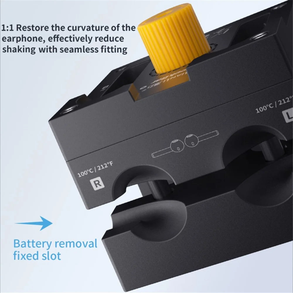 QIANLI & GEEKBAR Earphone Repair Fixture for Apple AirPods with Charging Case (2016) / (2019) / AirPods with Wireless Charging Case (2019) Opening Alignment Clamp - 3