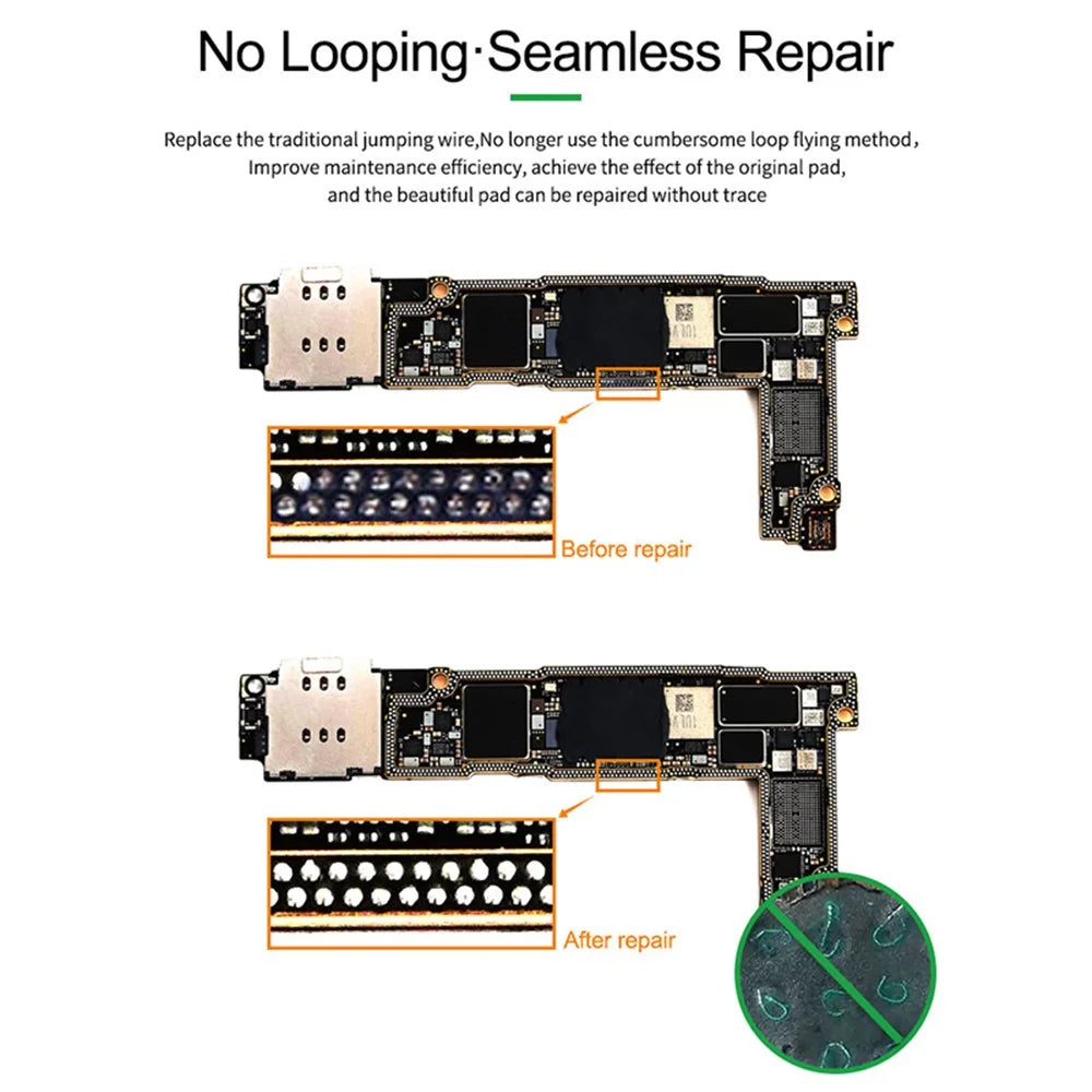 RELIFE RL-007GA Repair Solder Points No Looping Repair Spot Welding Piece Suitable for Phone Pads - 4