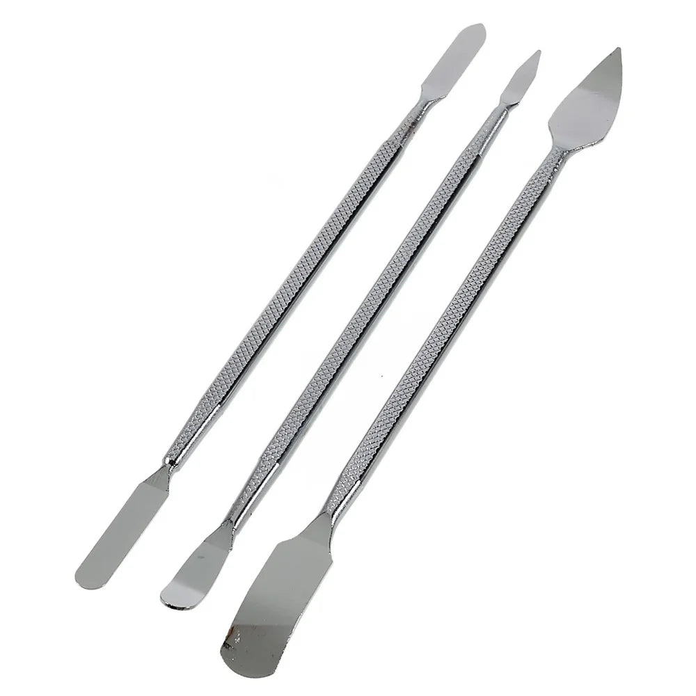 BEST 3Pcs / Set Metal Crowbar Phone Laptop Tablet Screen Repairing Battery Opening Glue Removal Pry Tools - 1